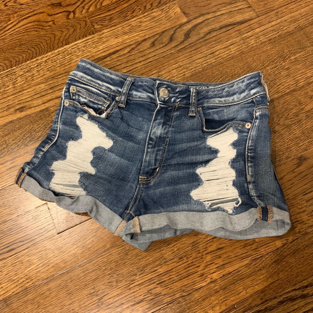 American Eagle Ripped Jean Shorts